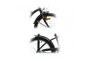 Aparatori Strada Mini 16 +suport, Negru