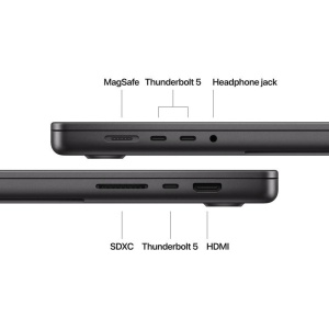 MacBook Pro 16.2"/Apple M4 Max (CPU 16-core, GPU 40-core, Neural Engine 16-core)/128GB/1TB - Space Black - INT KB (cto from MX313RO/A) - Img 6