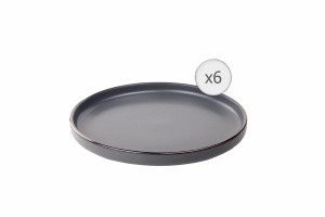 SET 6 FARFURII DESERT, CERAMICA 20 CM, CALYPSO, ART OF DINING BY HEINNER