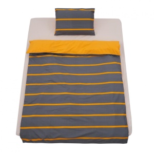 SET DE PAT SINGLE BUMBAC GREY/ORANGE - Img 3