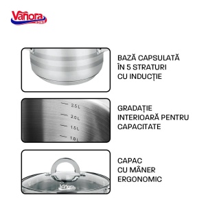 SET GATIT DIN INOX 8 PIESE, MEDINA, VANORA HOME - Img 4