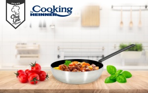 TIGAIE WOK PROFESIONALA 28*8 CM, CHEF LINE, COOKING BY HEINNER - Img 4