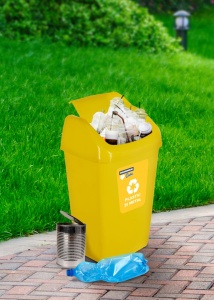 COS GUNOI CAPAC BATANT, RECICLARE ECO 35 L, GALBEN , HEINNER CARE - Img 3