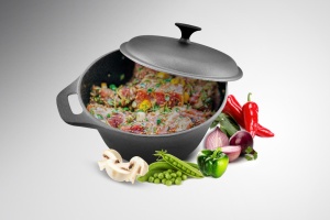 SEMIOALA FONTA PURA+CAPAC 24x10.8CM,3.8L, COOKING BY HEINNER  - Img 2