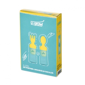 Set portabil lingurita si furculita A-1301, U-Grow - Img 3
