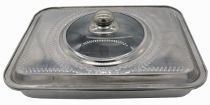 TAVA CUPTOR CU CAPAC, INOX, 39x29x7, VANORA HOME