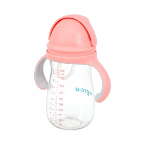 Cana cu pai tritan, roz, 300ml, U-Grow - Img 3