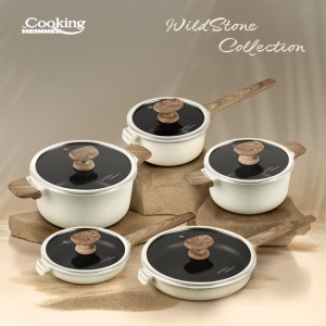 CASEROLA ALUMINIU+CAPAC 18x9 CM, WILD STONE, COOKING BY HEINNER - Img 4