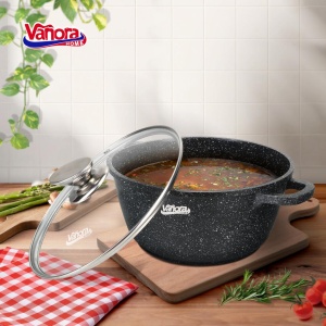 CRATITA ALUMINIU TURNAT 20x8.5CM, 2.6 L, CLASSIC, VANORA HOME - Img 2