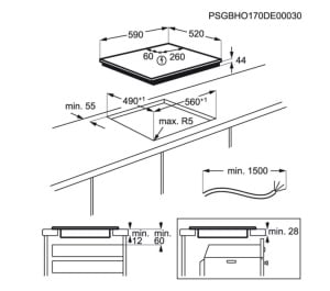 Plita incorporabila Electrolux EIT61443B, Inductie, 4 zone de gatit, Touch control, 60 cm, Sticla neagra - Img 3