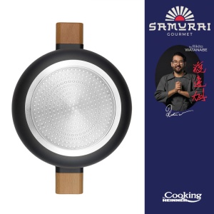 SEMIOALA ALUMINIU + CAPAC 24X12.5 CM, 5.3 L, RIKITO WATANABE, SAMURAI GOURMET, COOKING BY HEINNER - Img 2