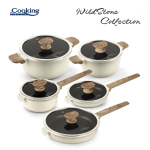 SEMIOALA ALUMINIU+CAPAC 24x12CM,4.7 L, WILD STONE, COOKING BY HEINNER - Img 4