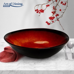 BOL OVAL CERAMICA 20 CM, VULCANO, ART OF DINING BY HEINNER - Img 2