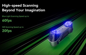 CREALITY 3D SCANNER CR-SCAN RAPTOR, mod scanare: Blue Light(Blue 7-line laser) / NIR(infrared binocular structured light), Acuratete: 0.02mm @ 100mm, Rezolutie: 0.02-2mm, Viteza scanare: pana la 60fps, volum minim scanare: 5mm x 5mm x 5mm, Raza single - Img 7