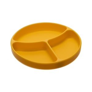 Farfurie compartimentata din silicon cu ventuza, orange, U-Grow - Img 3
