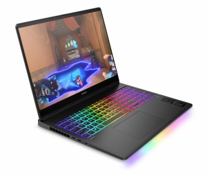 Laptop HP OMEN 16-ah0003nn cu procesor Intel Core U9-275HX 24-Core (2.7GHz, up to 5.4GHz, 36MB), 16.0 inch WQXGA, NVIDIA GeForce RTX 5090 24GB, 64GB DDR5, SSD, 2TB PCIe Gen4 NVMe, Free DOS, Shadow Black - Img 2
