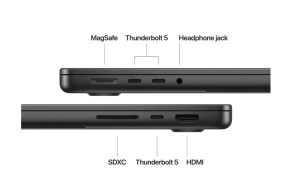 MacBook Pro 14.2"/Apple M4 Max (CPU 14-core, GPU 32-core, Neural Engine 16-core)/36GB/1TB - Space Black - INT KB - Img 4