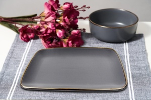 SET 6 PLATOURI CERAMICA 32x20 CM, CALYPSO, ART OF DINING BY HEINNER - Img 2