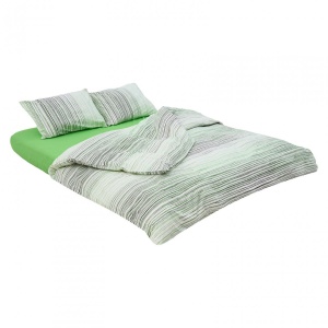 Set de pat,cearceaf cu elastic180x200,Mils - Img 2