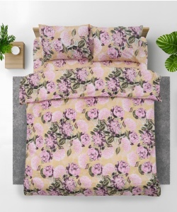 Set de pat king size bumbac,92 gsm,Peony - Img 7