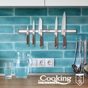 SUPORT MAGNETIC PENTRU CUTITE 61.5X4.5X1.9CM, ALUMINIU, CHEF LINE, COOKING BY HEINNER - Img 3