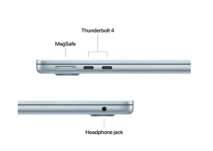 MacBook Air 13.6" Retina/Apple M4 (CPU 10-core, GPU 10-core, Neural Engine 16-core)/16GB/512GB - Sky blue - INT KB (2025) 35W USB‑C - Img 3