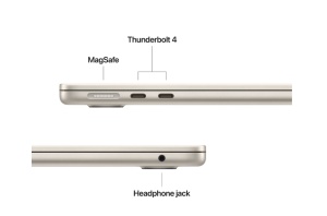 MacBook Air 13.6" Retina/Apple M4 (CPU 10-core, GPU 10-core, NeuralEngine 16-core)/24GB/1TB - starlight - INT KB (2025) 35W (cto fr om MC6A4RO/A) - Img 2