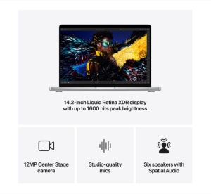 MacBook Pro 14.2"/Apple M4 (CPU 10-core, GPU 10-core, Neural Engine 16-core)/24GB/512GB - Silver - INT KB ( cto from MW2W3RO/A) - Img 5
