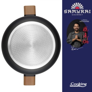 SEMIOALA ALUMINIU + CAPAC 28X14 CM, 7.8 L, RIKITO WATANABE, SAMURAI GOURMET, COOKING BY HEINNER - Img 2