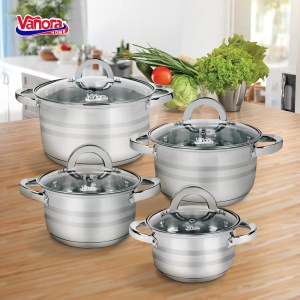 SET GATIT DIN INOX 8 PIESE, MEDINA, VANORA HOME - Img 2