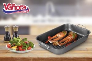 TAVA CUPTOR CU GRILL 39x29x6 CM, VANORA HOME - Img 2