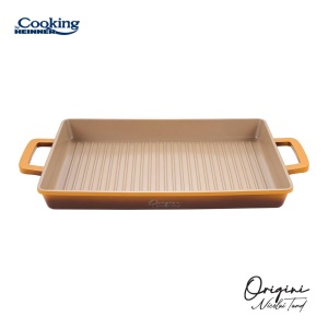 TAVA GRATAR ALUMINIU TURNAT 36 x 26.4 x 4 CM, NICOLAI TAND, ORIGINI, COOKING BY HEINNER - Img 2