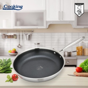 TIGAIE INOX IN 3 STRATURI 28X5.5 CM, TITANIUM3, COOKING BY HEINNER - Img 5
