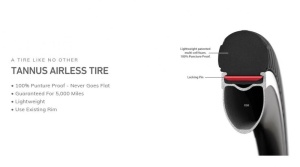 Anvelopa TANNUS Airless New Slick 700x23C Midnight Negru - Img 9