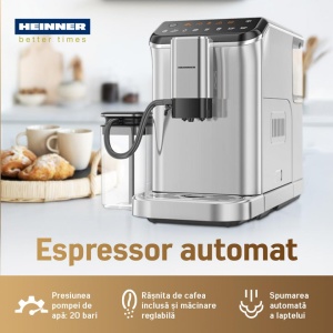 ESPRESSOR AUTOMAT HEINNER GENESIS HEMA-D20DGREY - Img 6