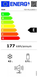 FRIGIDER CU DOUA USI FRAM FDD-VRL212BGE++ - Img 3