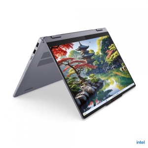 Laptop Lenovo IdeaPad 5 2-in-1 14IAL10, 14" WUXGA (1920x1200) OLED 500nits (peak) / 400nits (typical) Glossy, 100% DCI-P3, 60Hz, TÜV Low Blue Light, DisplayHDR™ True Black 500, Glass, Touch, Intel® Core Ultra 5 225H, 14C (4P + 8E + 2LPE) / 14T, Max Turbo