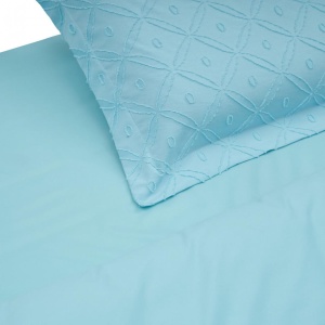 LENJERIE PAT KS CU BRODERIE TUFFATA BLUE - Img 4