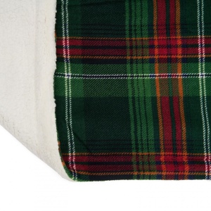 PATURA FLEECE150X200 CM-CAROURI VERZI - Img 3