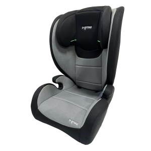 Scaun auto i-Size 100-150 cm , omologare R129,cu isofix , gri/negru, U-Grow - Img 2