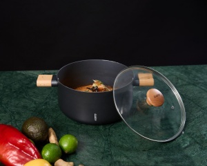 SEMIOALA ALUMINIU + CAPAC 24X12.5 CM, 5.3 L, RIKITO WATANABE, SAMURAI GOURMET, COOKING BY HEINNER - Img 8