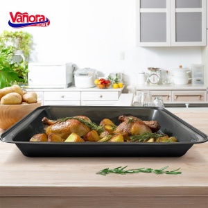 TAVA CUPTOR TEFLON 42X29X5 CM, EASY BAKE, VANORA HOME - Img 3