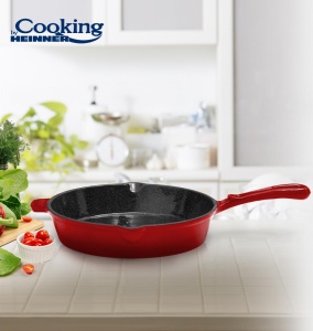 TIGAIE FONTA EMAILATA 26x5CM, RED LINE, COOKING BY HEINNER - Img 3
