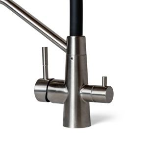 Baterie bucătărie 3 căi, gât flexibil, inox satinat - Img 5