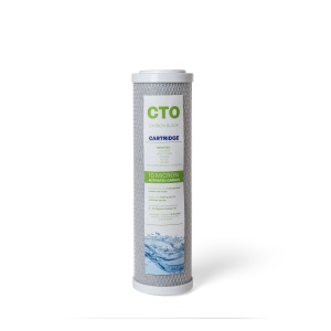 Cartuș filtru apă CTO 10 inch, cărbune activ bloc, 10 microni