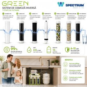 Sistem osmoză inversă GREEN Series – 7 stadii, 100 GPD - Img 4