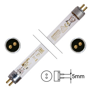 Lampă UV-C Philips 6W 2 pini G5