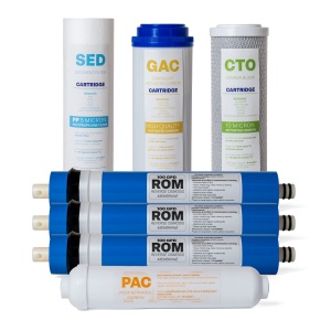 Set cartușe PRO Series – 7 filtre, cu 3 membrane 100 GPD - Img 2