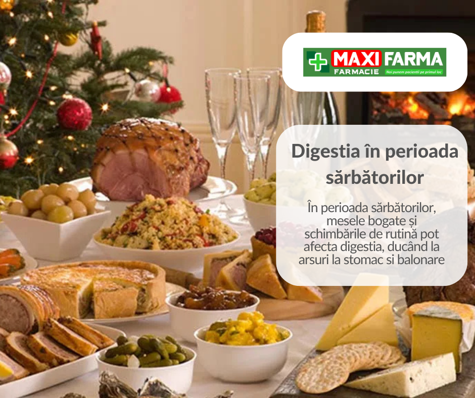 Digestia în perioada sărbătorilor