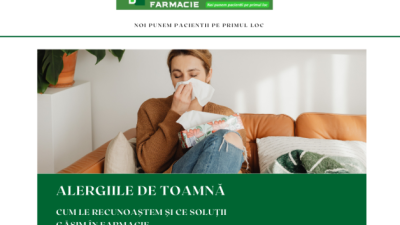 Alergiile de toamnă: cum le recunoaștem și ce soluții găsim în farmacie